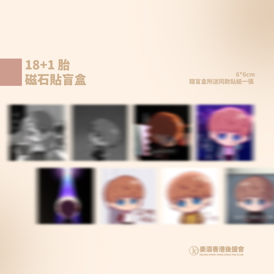 小姜小濤扮大人之18+1胎磁石貼盲盒（一套）